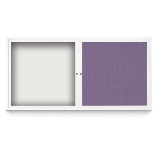 Corkboard, Single Door, Radius Frame, 18x24", Bronze/Pearl